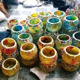 Recycled glass votives