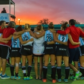 Sunset after a great match (Leonas Field Hockey National Team)