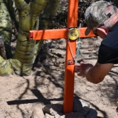 Death marker on a known trafficking route