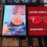 Yaya Diamond in Times Square