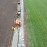 The construction of a new cycle path