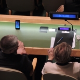 Iceland representation in the General Assembly room at the UN